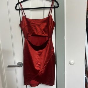 Sexy low cut dress with cutout - size L